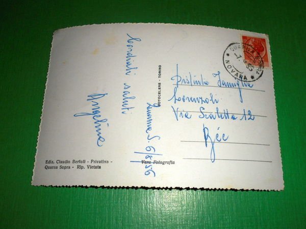 Cartolina Quarna Sotto - Panorama -- 1956 | Immagine Gallery 2