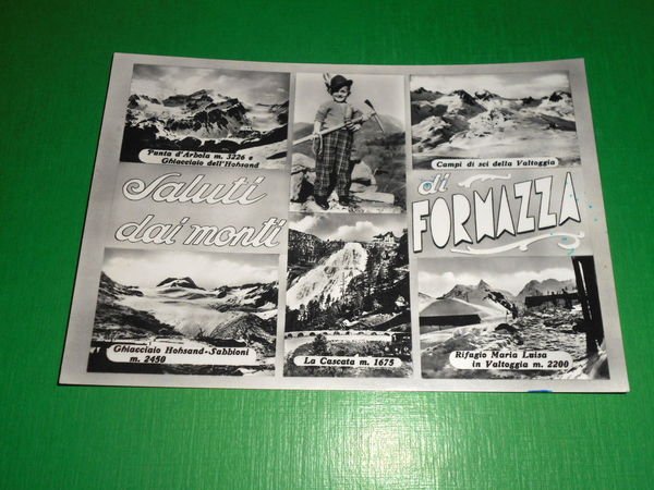 Cartolina Saluti dai monti di Formazza - Vedute diverse 1967