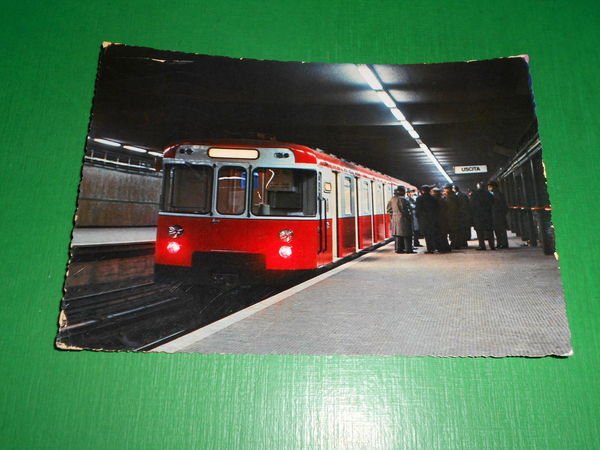 Cartolina Milano - Metropolitana - La nuova stazione Amendola 1964
