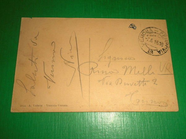 Cartolina Verona - Palazzo della Gran Guardia 1916