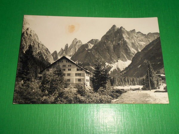 Cartolina Val Fiscalina - Albergo Dolomiti 1955