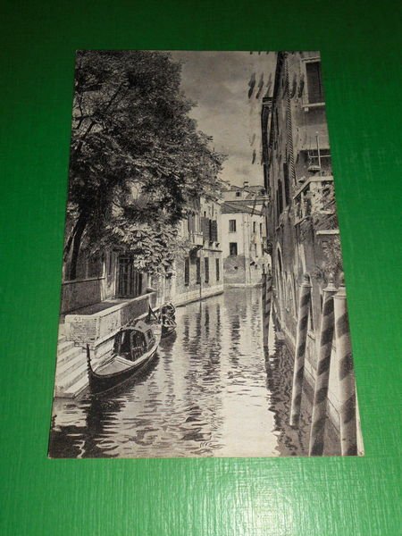 Cartolina Venezia - Rio e Palazzo Van Axel 1925
