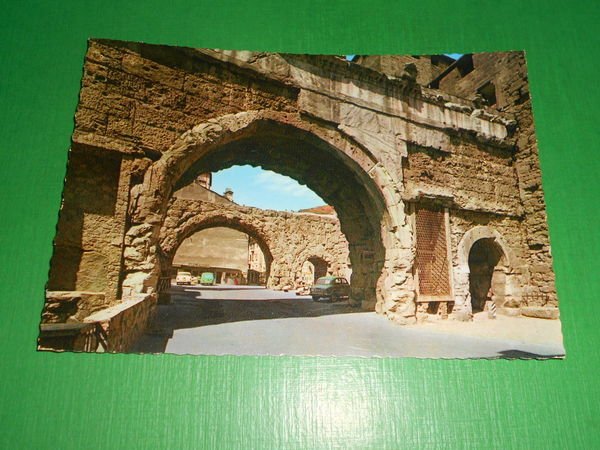 Cartolina Aosta - Porte Pretoriane 1960 ca.