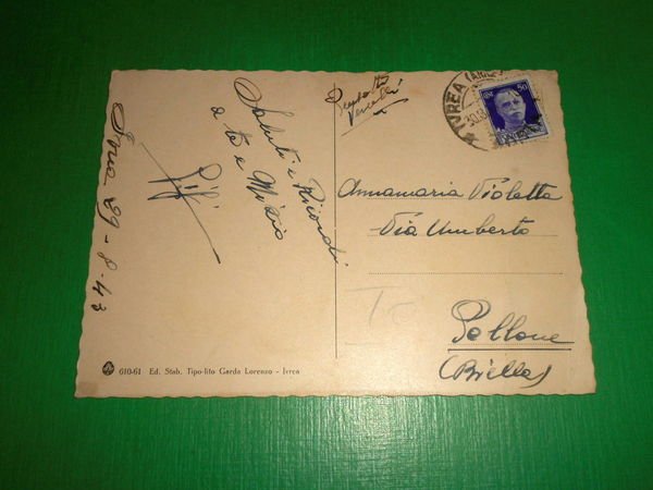 Cartolina Ivrea - Particolare 1943