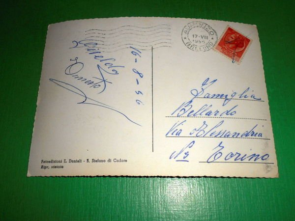 Cartolina Auronzo di Cadore - Panorama 1956