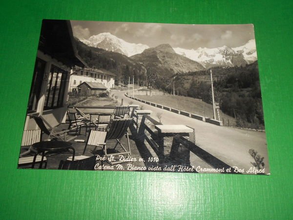 Cartolina Pre St. Didier - Monte Bianco visto dall' Hotel …