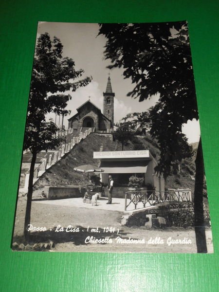 Cartolina Passo La Cisa - Chiesetta Madonna della Guardia 1963.