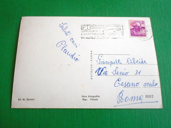Cartolina Passo La Cisa - Chiesetta Madonna della Guardia 1963.