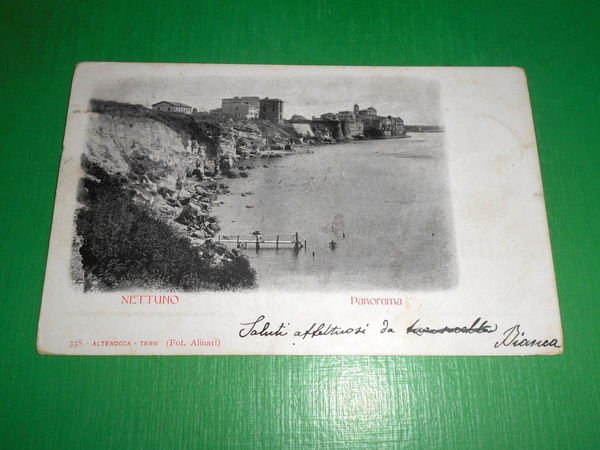 Cartolina Nettuno - Panorama 1901.