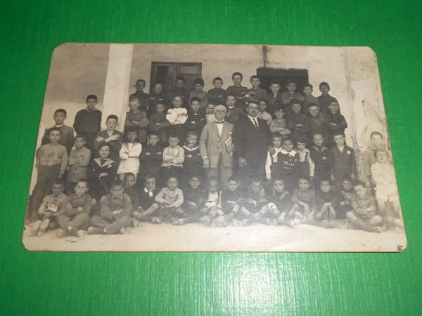 Cartolina Teramo (?) - Foto di gruppo 1920 ca.