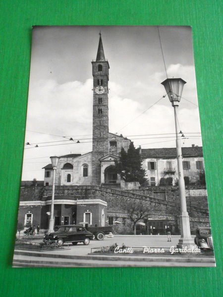 Cartolina Cantù - Piazza Garibaldi - 1955 ca.