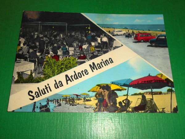 Cartolina Saluti da Ardore Marina - Vedute diverse 1968.