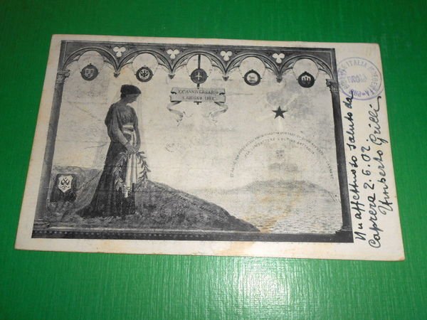 Cartolina Giuseppe Garibaldi - XX° Anniversario di Morte - Caprera …