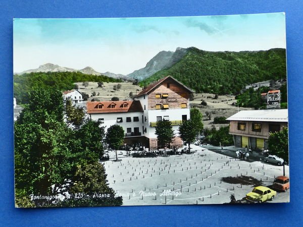 Cartolina Fontanigorda - Piazza Roma e Nuovo Albergo - 1962 …