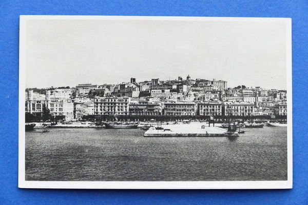 Cartolina - Cagliari - Vista dal mare - 1936.
