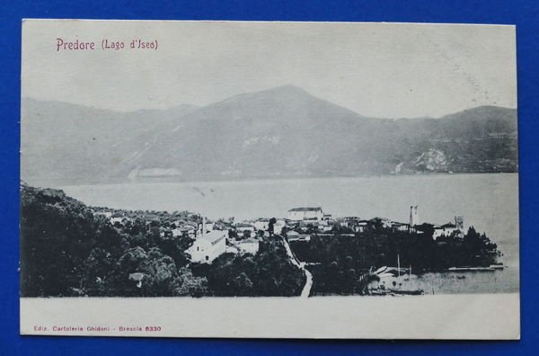 Cartolina Predore - Lago d'Iseo - 1903 ca.