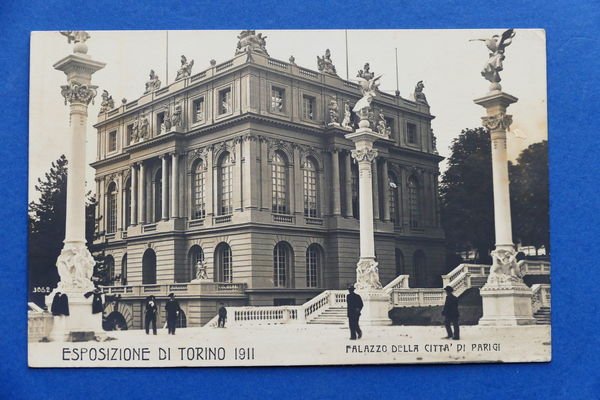 Cartolina Esposizione Torino 1911 - Palazzo della Città di Parigi