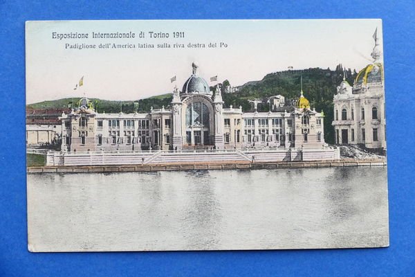Cartolina Esposizione Torino 1911 - Padiglione dell'America Latina