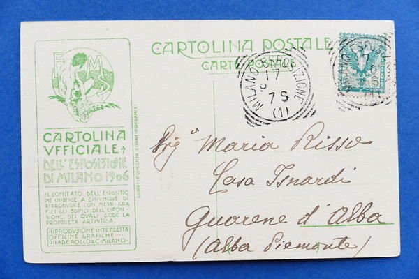 Cartolina Esposizione di Milano 1906 - Estremo Nord