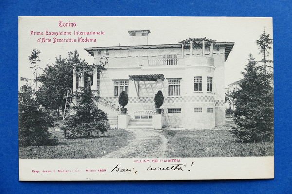 Cartolina Torino - Esposizione Arte Decorativa Moderna 1902 - Villino …
