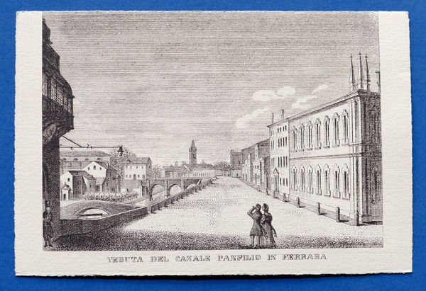 Cartolina Ferrara - Celebrazione IV Centenario Ariostesco 1933 - Canale … | Immagine principale
