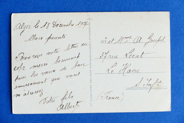 Cartolina Africa - La Priere au Desert - 1927