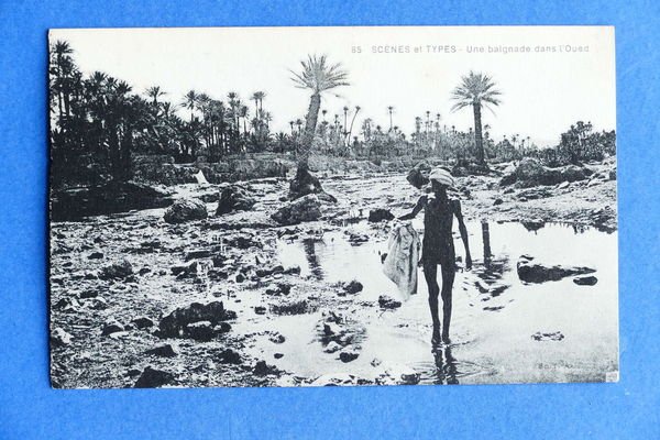 Cartolina Africa - Une baignade dans l'Oued