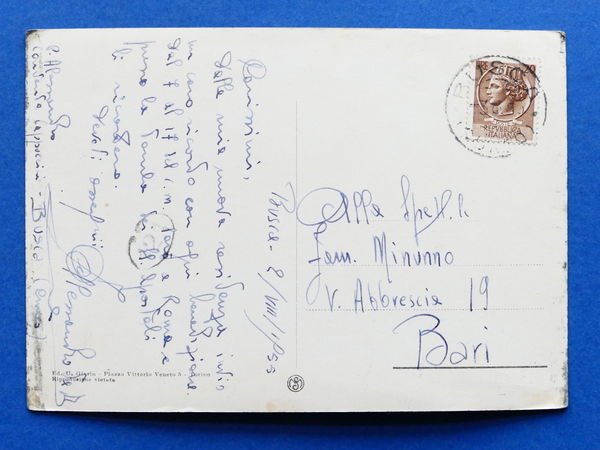 Cartolina Eremo di Busca - Casa Alpina Carmagnolese - 1955.