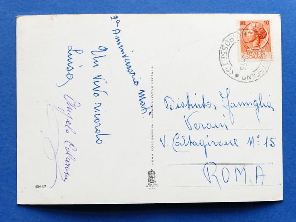 Cartolina Porto S. Stefano - 1955.