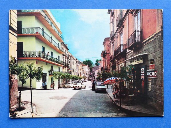 Cartolina Marina di Paola - Strada S. Leonardo - 1971.