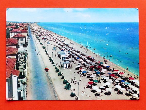 Cartolina Porto S. Giorgio - La spiaggia - 1963.