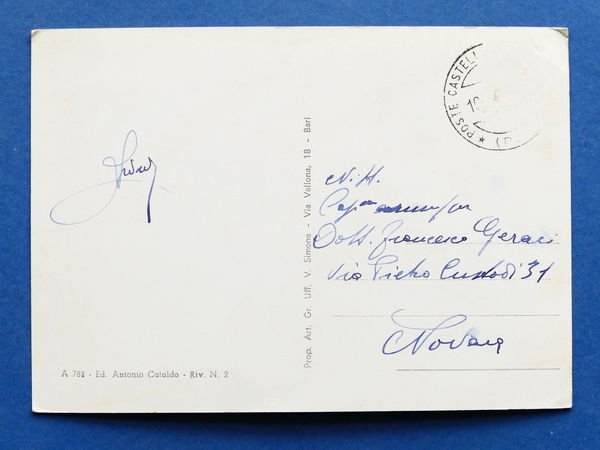 Cartolina Castelluccio Inferiore - Via Circonvallazione - 1960 ca..