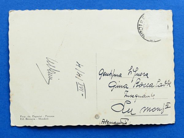 Cartolina Paesana - Entrata S. Margherita - 1938