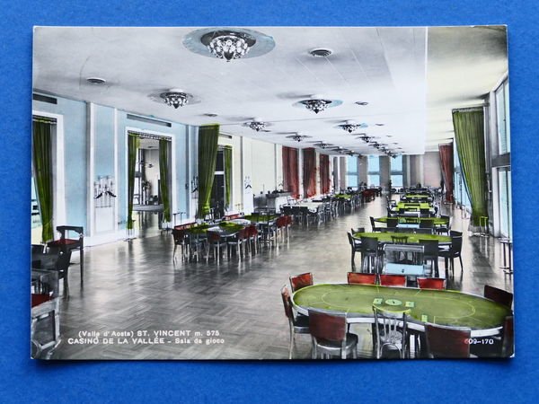 Cartolina Saint Vincent - Casinò della Vallée - Sala da …