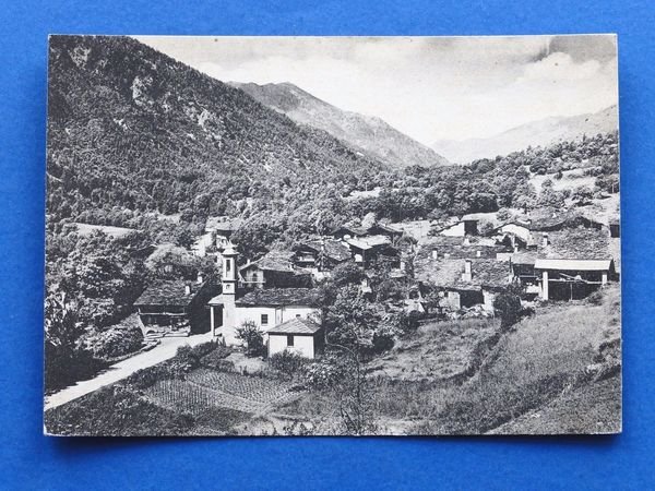 Cartolina Calchesio - Valle Varaita - Panorama - 1935 ca.