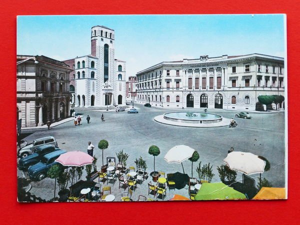 Cartolina Grosseto - Piazza Rosselli - 1960