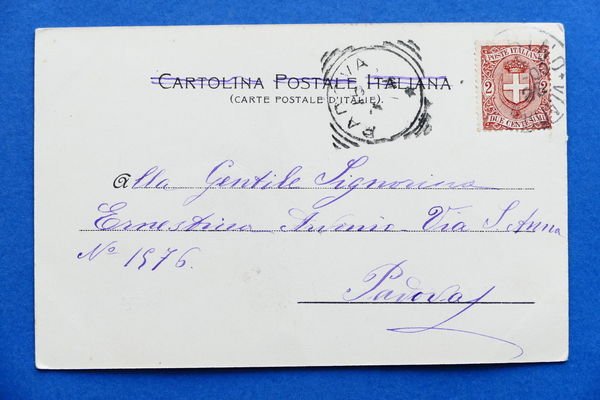 Cartolina Torino - Piazza Castello e Via Roma - 1905 …