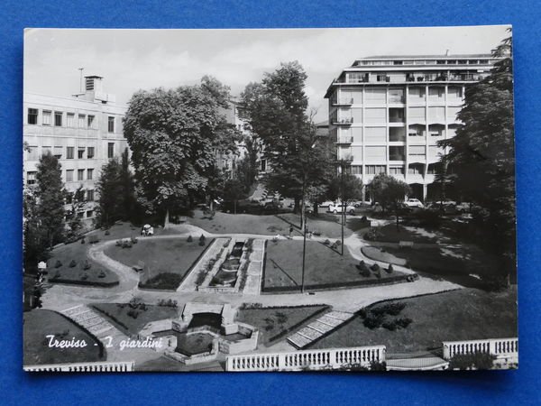 Cartolina Treviso - I giardini - 1964