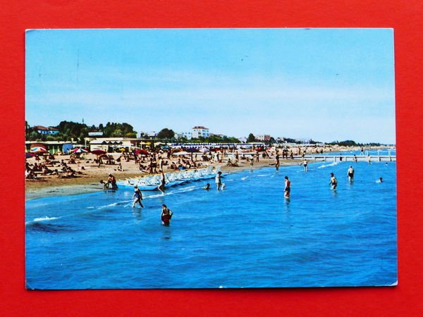 Cartolina Venezia - Lido - Spiaggia - Quattro Fontane - …