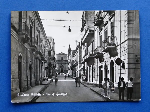 Cartolina S. Agata di Militello - Via S. Giuseppe - …
