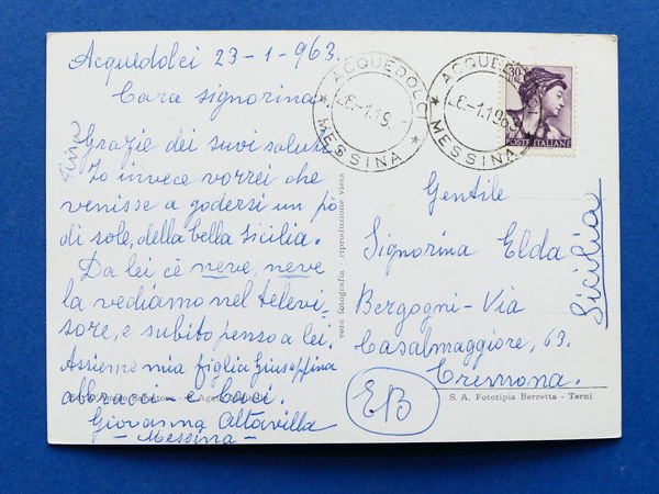 Cartolina S. Agata di Militello - Via S. Giuseppe - …