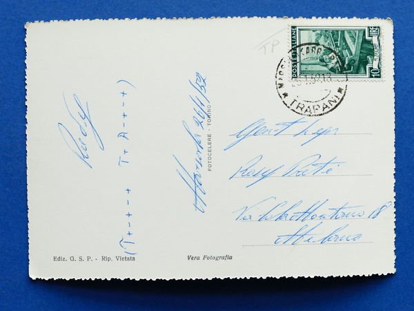 Cartolina Marsala - Via g. Amendola - 1952