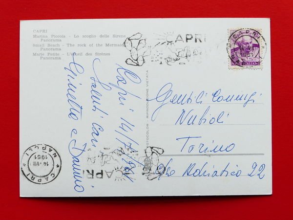 Cartolina Capri - Marina Piccola - Lo scoglio delle sirene …