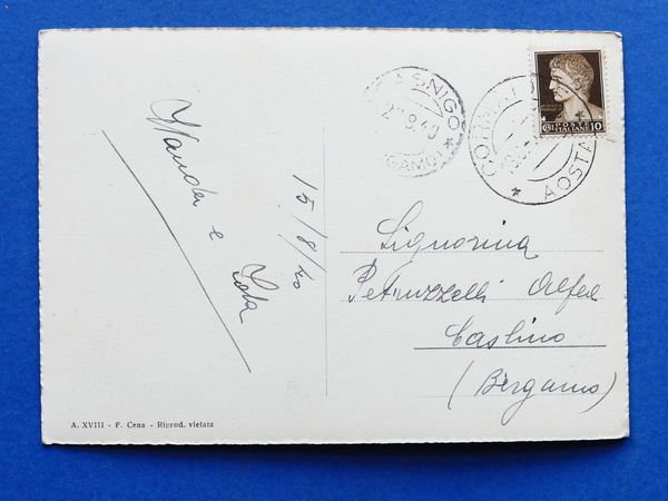 Cartolina S. Desiderio Terme - Pré-Saint-Didier - Panorama - 1940