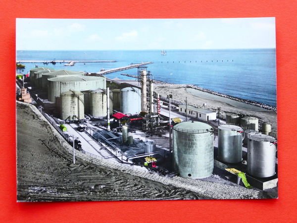 Cartolina Gela - Raffineria Petroli - 1963