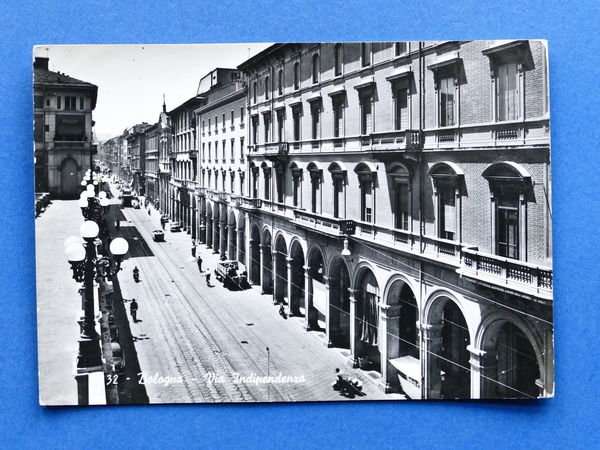 Cartolina Bologna - Via Indipendenza - 1961