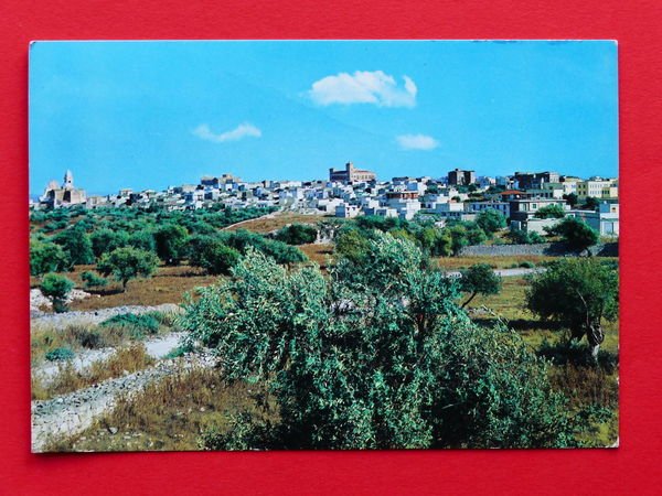 Cartolina Ispica - Panorama con Palazzo Bruno di Belmonte - …