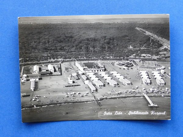 Cartolina Ostia Lido - Stabilimento Kursaal - 1955