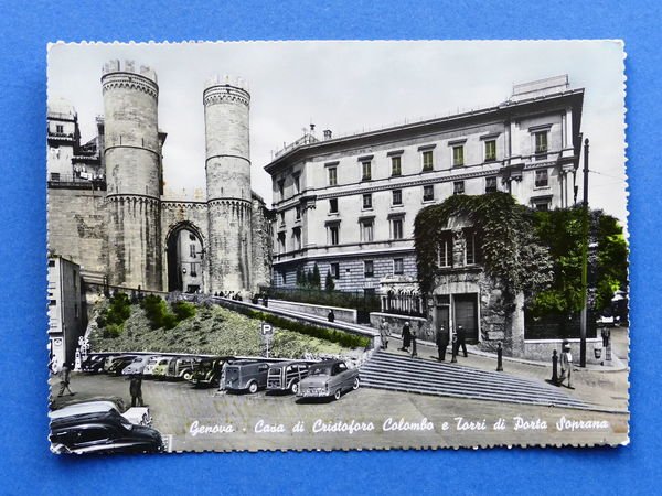 Cartolina Genova - Casa di Cristoforo Colombo - 1955 ca.