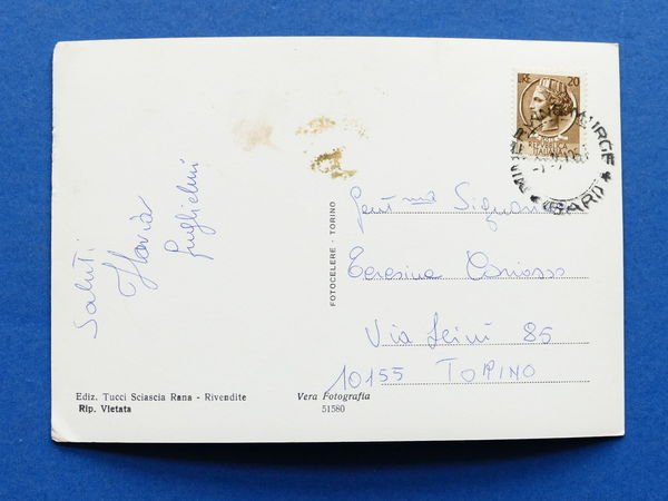 Cartolina Minervino Murge - Piazza Bovio - Via De Gasperi …